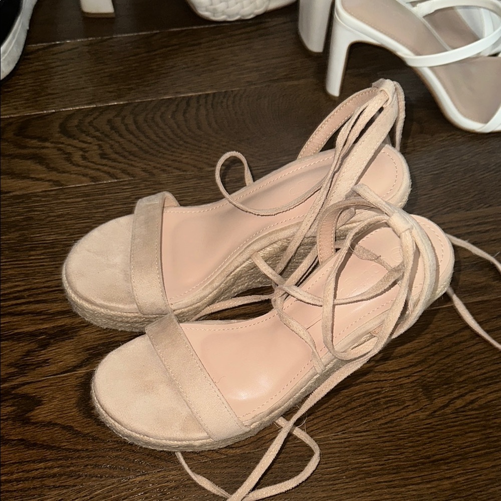 Women's Beige Espadrille Sandals